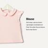image:imageAmazon Essentials x Sofia Grainge Toddlers and Baby Girls Cotton Short Sleeve Blouses with Ruffles Pack of 2Light PinkWhite