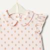 image:imageAmazon Essentials x Sofia Grainge Toddlers and Baby Girls Cotton Short Sleeve Blouses with Ruffles Pack of 2StrawberryStripe