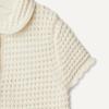 image:imageAmazon Essentials x Sofia Grainge Toddlers and Baby Girls Cotton Short Sleeve Button Front Sweater with Peter Pan CollarIvory