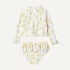 image:imageAmazon Essentials x Sofia Grainge Toddlers and Baby Girls TwoPiece Long Sleeve Rashguard Set MultipacksIvory Lemon
