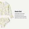 image:imageAmazon Essentials x Sofia Grainge Toddlers and Baby Girls TwoPiece Long Sleeve Rashguard Set MultipacksIvory Lemon