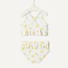 image:imageAmazon Essentials x Sofia Grainge Toddlers and Baby Girls TwoPiece Swimsuit with Crisscross StrapsIvory Lemon