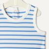 image:imageAmazon Essentials x Sofia Grainge Unisex Babies Cotton Bubble BodysuitBlue Ivory Uneven Stripe