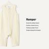 image:imageAmazon Essentials x Sofia Grainge Unisex Babies Sleeveless Lightweight French Terry RomperGolden Yellow Uneven Stripe