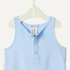 image:imageAmazon Essentials x Sofia Grainge Unisex Babies Sleeveless Lightweight French Terry RomperLight Blue