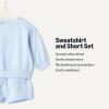 image:imageAmazon Essentials x Sofia Grainge Unisex Babies Toddlers and Kids Sweatshirt and Shorts French Terry Play SetLight Blue