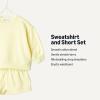 image:imageAmazon Essentials x Sofia Grainge Unisex Babies Toddlers and Kids Sweatshirt and Shorts French Terry Play SetLight Yellow