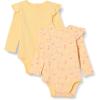 image:imageAmazon Essentials Baby Girls LongSleeved Ruffle BodysuitsPale YellowApples