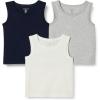 image:imageAmazon Essentials Boys and Toddlers Tank TopsLight Grey HeatherNavyWhite