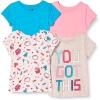image:imageAmazon Essentials Girls and Toddlers ShortSleeve TShirtsBlueGreyPinkCandy