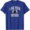image:imageAmazon Essentials Star Wars Mens Darth Vader I Am Your Father Collegiate Crest TShirt Black SmallRoyal Blue