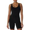 image:imageAmazon Essentials Womens Active Formflex Buttery Soft One Piece Shorts Romper Jumpsuit with BuiltIn BraBlack
