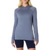 image:imageAmazon Essentials Womens Athletic Soft Performance Lightweight Long Sleeve Pullover Hoodie Workout TopSpace Dye Slate
