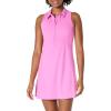 image:imageAmazon Essentials Womens Formflex Polo Tennis Dress with Builtin ShortsPink
