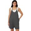 image:imageAmazon Essentials Womens OversizedFit Sleeveless RomperCharcoal Heather