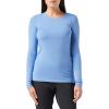 image:imageAmazon Essentials Womens RegularFit LongSleeve Crewneck TShirt Available in Plus SizeBlue