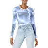 Blue White Even Stripe