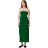 image:imageAmazon Essentials Womens SlimFit Matte Jersey Strapless Maxi DressGreen