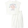 image:imageAmazon Essentials x Sofia Grainge Toddlers and Baby Girls Cotton Pique Short Sleeve TShirt amp Pants Play SetIvory Marine Club