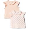 image:imageAmazon Essentials x Sofia Grainge Toddlers and Baby Girls Cotton Short Sleeve Blouses with Ruffles Pack of 2StrawberryStripe