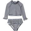 Ivory Navy Even Stripe