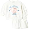 image:imageAmazon Essentials x Sofia Grainge Unisex Babies Toddlers and Kids Sweatshirt and Shorts French Terry Play SetIvory Marine Club