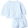 image:imageAmazon Essentials x Sofia Grainge Unisex Babies Toddlers and Kids Sweatshirt and Shorts French Terry Play SetLight Blue