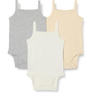 image:imageAmazon Essentials Baby Girls Cotton Sleeveless Bodysuits Baby Clothes Pack of 3Neutrals
