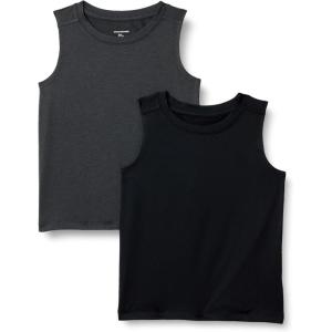 image:imageAmazon Essentials Boys Tech Stretch Muscle Tank Top MultipacksBlackHeather Graphite