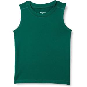 image:imageAmazon Essentials Boys Tech Stretch Muscle Tank Top MultipacksDark Green