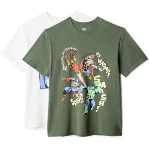 image:imageAmazon Essentials Disney Mens Cotton RegularFit ShortSleeve Crewneck TShirtAvengers Assemble