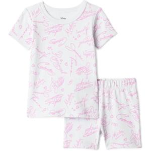 image:imageAmazon Essentials Disney Unisex Toddlers and Babies Short Sleeve Pajama SetPrincess Signature