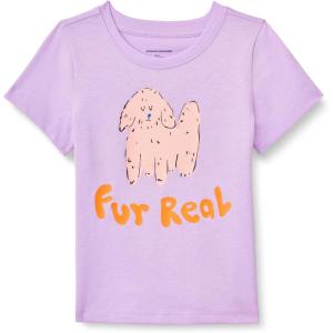 image:imageAmazon Essentials Girls and Toddlers ShortSleeve TShirtsLilac Real