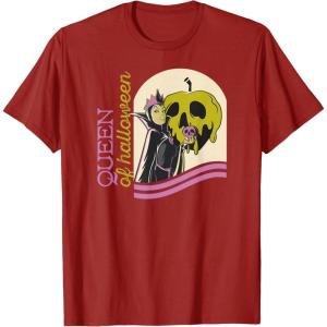 image:imageAmazon Essentials Mens Villains Evil Queen of Halloween TShirt Black Halloween Print SmallCranberry Red