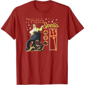 image:imageAmazon Essentials Mens Villains Ursula Halloween Tricks and Spells TShirt Grey SmallCranberry Red