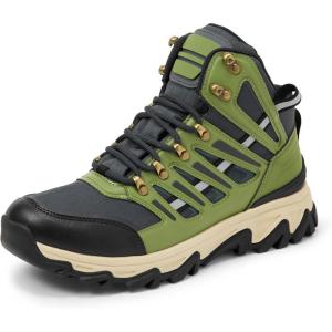 image:imageAmazon Essentials Mens Waterproof Hiking Boot with Memory Foam InsoleDark GreyOlive