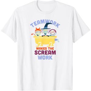 image:imageAmazon Essentials Nightmare Before Christmas Teamwork Makes the Scream Work TShirtWhite