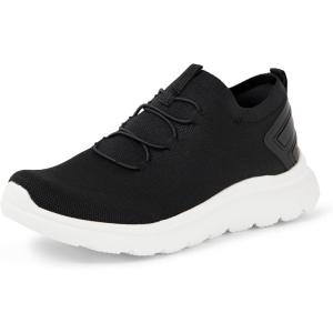 image:imageAmazon Essentials Unisex Kids Lightweight Running Shoes for Boys and GirlsBlackWhite
