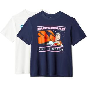 image:imageAmazon Essentials Warner Brothers Mens Cotton RegularFit ShortSleeve Crewneck TShirtSuperman Justice
