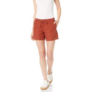 image:imageAmazon Essentials Womens 5 Inseam Drawstring Elastic Waist Linen Blend Summer ShortsTerracotta