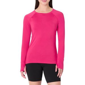 image:imageAmazon Essentials Womens Active Quick Dry Tech Stretch Lightweight LongSleeve Crewneck TShirt Available in Plus SizeHot Pink