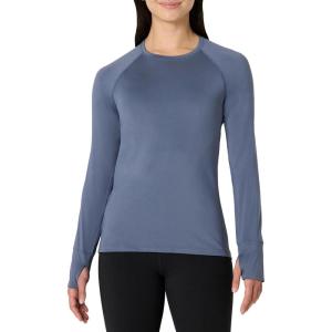 image:imageAmazon Essentials Womens Active Quick Dry Tech Stretch Lightweight LongSleeve Crewneck TShirt Available in Plus SizeSlate Grey