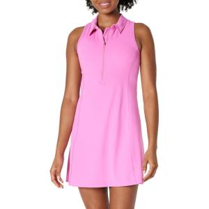 image:imageAmazon Essentials Womens Formflex Polo Tennis Dress with Builtin ShortsPink