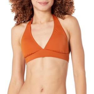 image:imageAmazon Essentials Womens LightSupport Padded Tie Halter Bikini Swimsuit Top Available in Plus SizeTerracotta