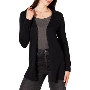 image:imageAmazon Essentials Womens Lightweight Long Sleeve OpenFront Cardigan Sweater Available in Plus SizeBlack
