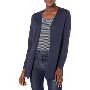 image:imageAmazon Essentials Womens Lightweight Long Sleeve OpenFront Cardigan Sweater Available in Plus SizeNavy
