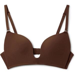 image:imageAmazon Essentials Womens Microfiber Ultimate Low Plunge BraRich Hazel
