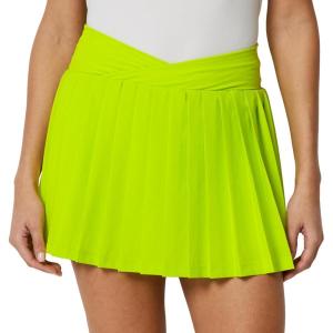 image:imageAmazon Essentials Womens Performance Stretch Woven Pleated Tennis Skirt with Builtin Shorts and PocketsLime Green