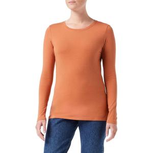 image:imageAmazon Essentials Womens RegularFit LongSleeve Crewneck TShirt Available in Plus SizeCaramel