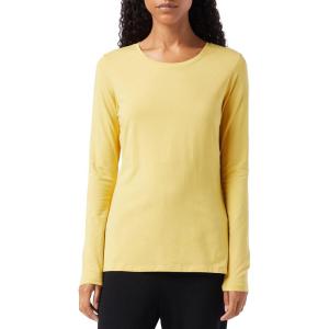 image:imageAmazon Essentials Womens RegularFit LongSleeve Crewneck TShirt Available in Plus SizeDark Yellow